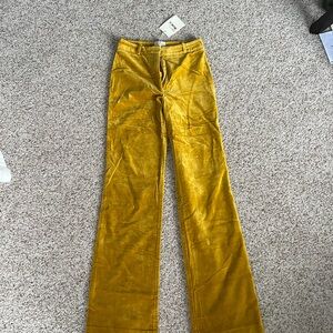 Mustard Velvet Pants